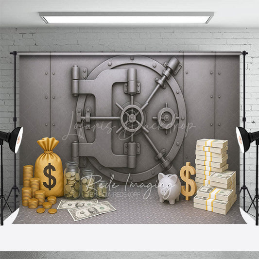 Lofaris Dollar Vault Rich Photography Cake Smash Backdrop