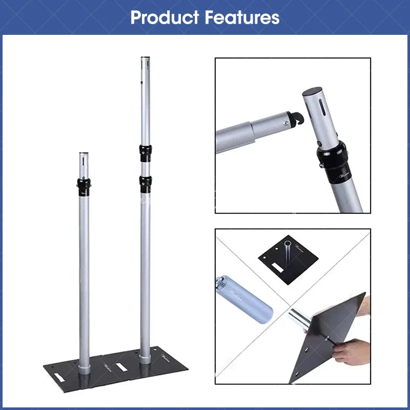 Lofaris Dome Canopy 10x10ft Pipe and Drape Stand Elegant Wedding Arch Frame Decorative Backdrop for Ceremony Party