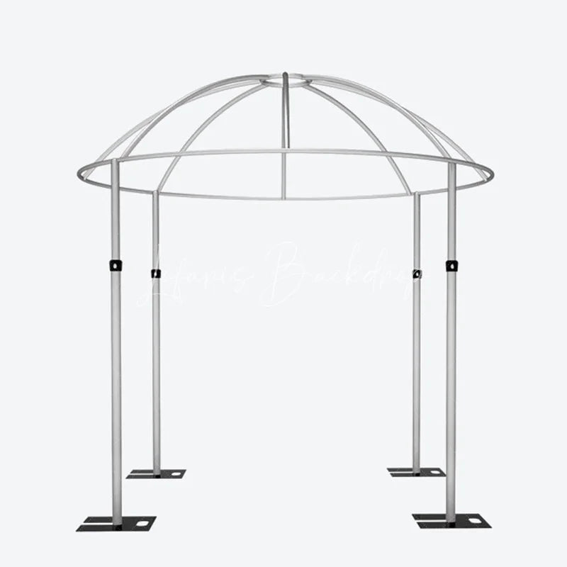 Lofaris Dome Canopy 10x10ft Pipe and Drape Stand Elegant Wedding Arch Frame Decorative Backdrop for Ceremony Party