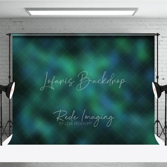 Lofaris Dreamy Abstract Green and Blue Bokeh Photography Backdrop Ethereal Forest Theme for Photo Studio Portraits
