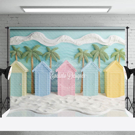 Lofaris Dreamy Beach Hut Scene Summer Vibe Vacation Backdrop