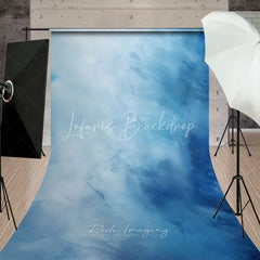 Lofaris Dreamy Blue Abstract Texture Sweep Backdrop Elegant Artistic Photography Background for Portrait Sessions
