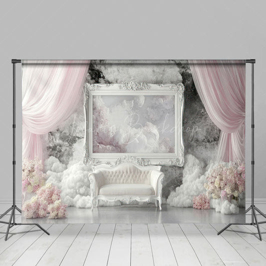 Lofaris Dreamy Romantic Pink Royal Wedding Photo Backdrop