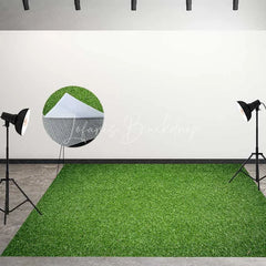 Lofaris Dynamic Football Stadium Night Scene with Spotlights Combo Set Backdrop Green Field Sports Game Party Decor