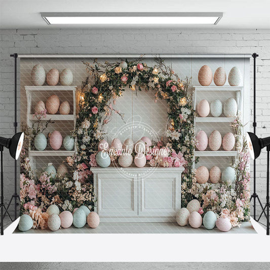Lofaris Easter Festival Decorative Eggs Display Backdrop