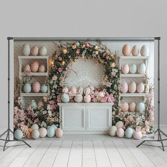 Lofaris Easter Festival Decorative Eggs Display Backdrop