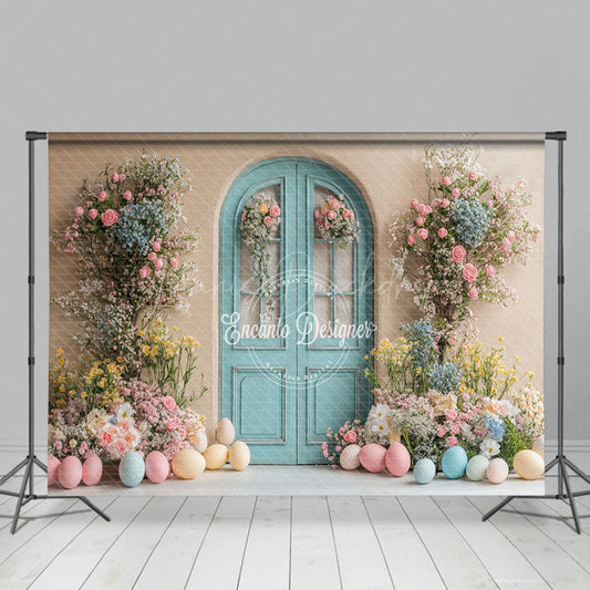 Lofaris Easter Wood Foor Street Scene Combo Set Backdrop