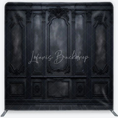 Lofaris Elegant Black Baroque Wall Square Double-Sided Backdrop Gothic Style Party Decor