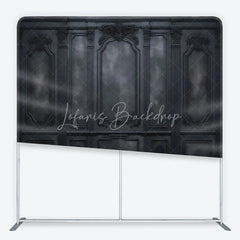 Lofaris Elegant Black Baroque Wall Square Double-Sided Backdrop Gothic Style Party Decor