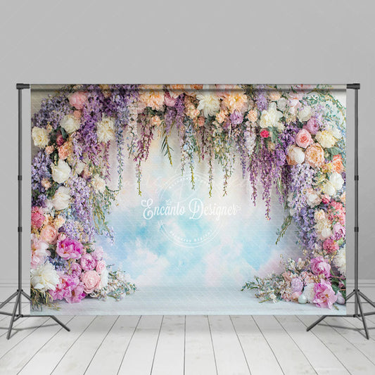 Lofaris Elegant Boho Spring Flower Backdrop For Photography