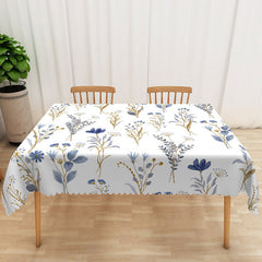 Lofaris Elegant Boho Tablecloth with Autumn Flowers for Rustic Fall Wedding or Thanksgiving Dining Decor