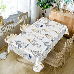 Lofaris Elegant Boho Tablecloth with Autumn Flowers for Rustic Fall Wedding or Thanksgiving Dining Decor