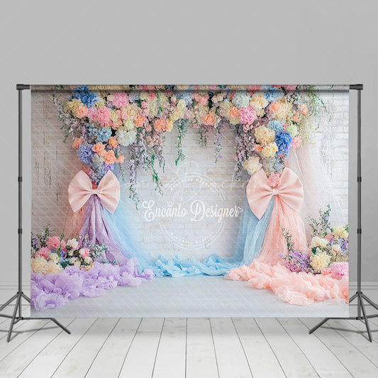 Lofaris Elegant Floral Garland Spring Photography Backdrop