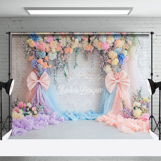 Lofaris Elegant Floral Garland Spring Photography Backdrop