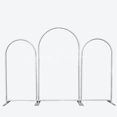 Lofaris Elegant Floral Wedding Arch 3 Piece Frame Set Chiara Backdrop Stand Ceremony Party Decor Kit