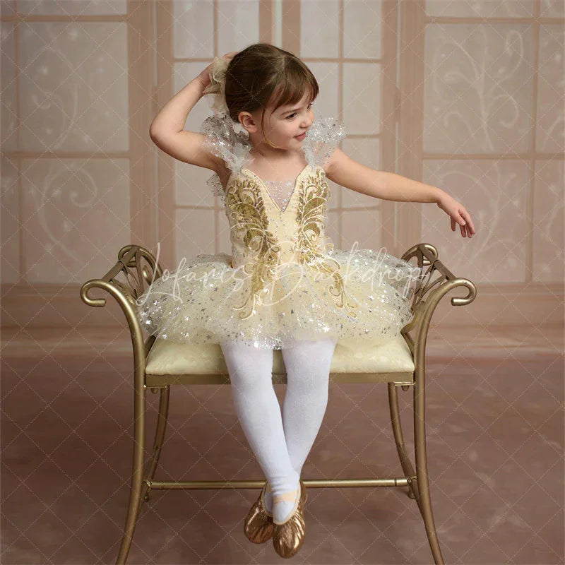 Lofaris Elegant French Doors with Sparkles Sweep Backdrop Winter Palace Ballroom Christmas or Wedding Photo Floor