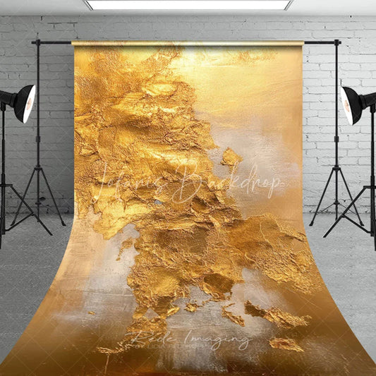 Lofaris Elegant Gold and Silver Abstract Textured Sweep Backdrop Luxurious Metallic Photo Studio Background Prop