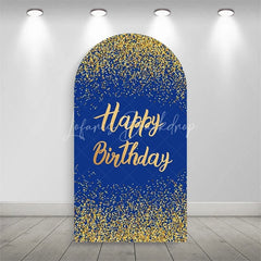 Lofaris Elegant Happy Birthday Arch Backdrop Sparkling Glitter Dust Party Celebration Background