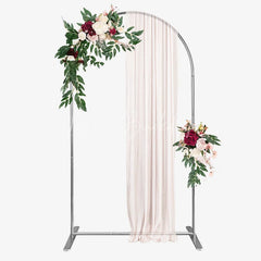 Lofaris Elegant Pink Glitter Graduation Party Arch Backdrop with Gold Balloons String Lights and Banners