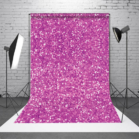 Lofaris Elegant Purple Silver Dots Twinkling Photo Backdrop