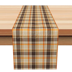 Lofaris Elegant Retro Plaid Table Runner Classic Old Style Check for Formal and Traditional Dining Decor