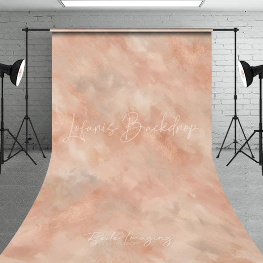 Lofaris Elegant Rose Gold and Pink Abstract Brushstroke Sweep Backdrop Modern Metallic Texture for Photography