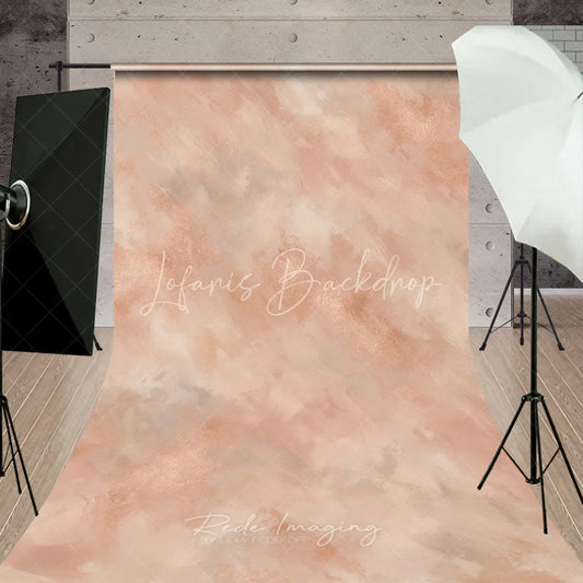 Lofaris Elegant Rose Gold and Pink Abstract Brushstroke Sweep Backdrop Modern Metallic Texture for Photography
