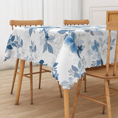 Lofaris Elegant Spring Tablecloth with Floral Patterns for Wedding Bridal Shower or Formal Garden Party