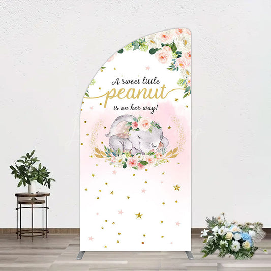 Lofaris Elephant Sweet Peanut Is On Her Way Half Moon Arch Backdrop