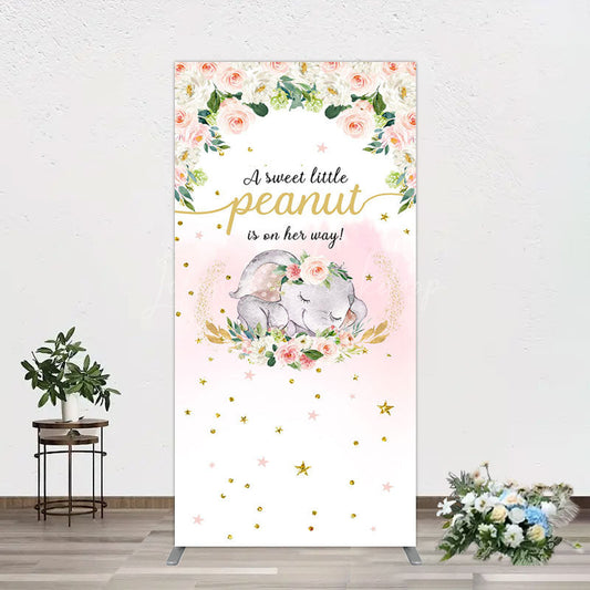 Lofaris Elephant Sweet Peanut Is On Her Way Rectangle Backdrop