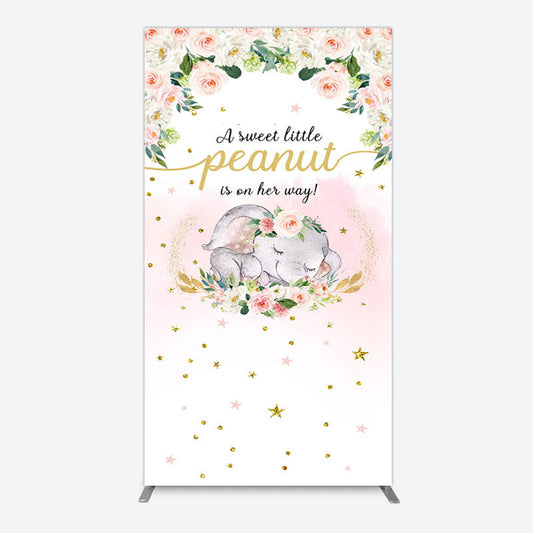 Lofaris Elephant Sweet Peanut Is On Her Way Rectangle Backdrop