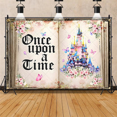Lofaris Enchanted Fairy Tale Once Upon a Time Backdrop Castle Princess Birthday Party Decor Whimsical Photo Background for Girls Celebration