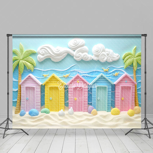 Lofaris Energetic Summer Vibe House Sea Beach Photo Backdrop