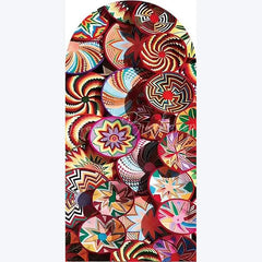 Lofaris Ethiopian Traditional Basket Arch Backdrop Cultural Pattern Festival Cover Unique African Photo Booth Decor