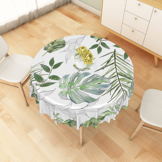 Lofaris Exotic Tropical Leaf Detail Rectangle Tablecloth