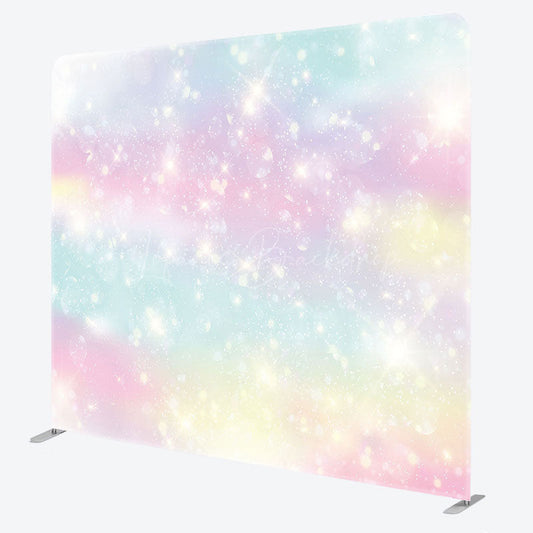 Lofaris Fairy Rainbow Sparkle Party Pillow Cover Backdrop