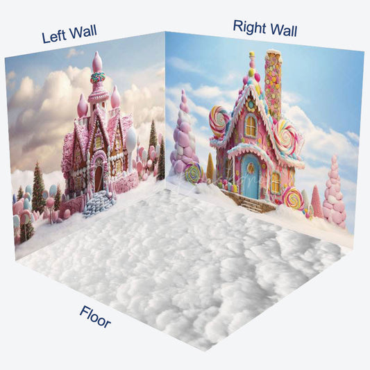 Lofaris Fairy Tale Colorful Candyland Room Set Backdrop