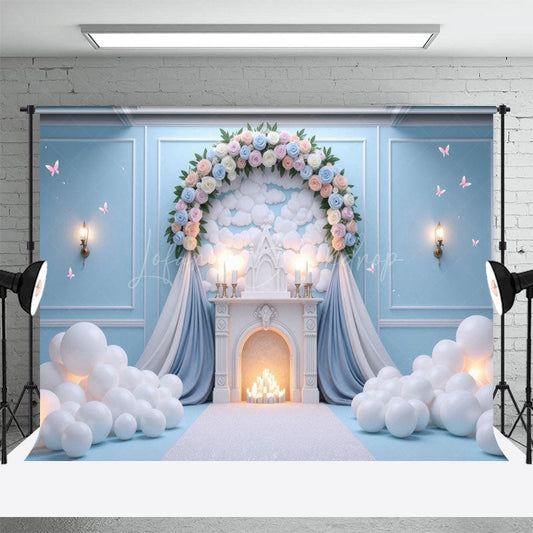 Lofaris Fairytale Floral Paradise Wedding Photo Backdrop