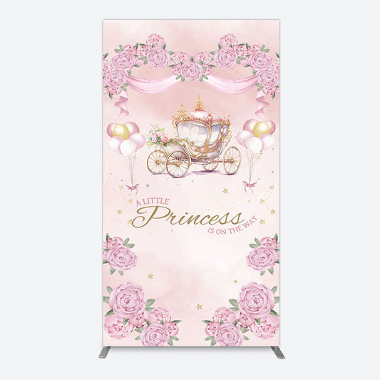 Lofaris Fairytale Princess Carriage Baby Shower Rectangle Backdrop