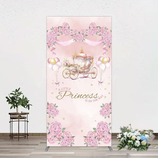 Lofaris Fairytale Princess Carriage Baby Shower Rectangle Backdrop