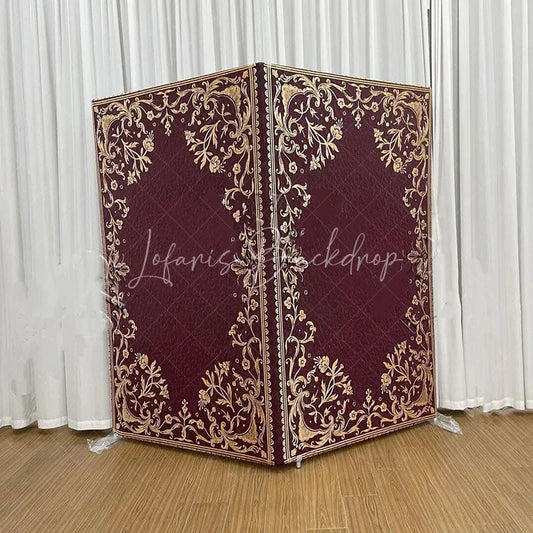 Lofaris Fairytale Story Book Tension Fabric Backdrop Once Upon a Time Storybook Pillowcase Cover for Party