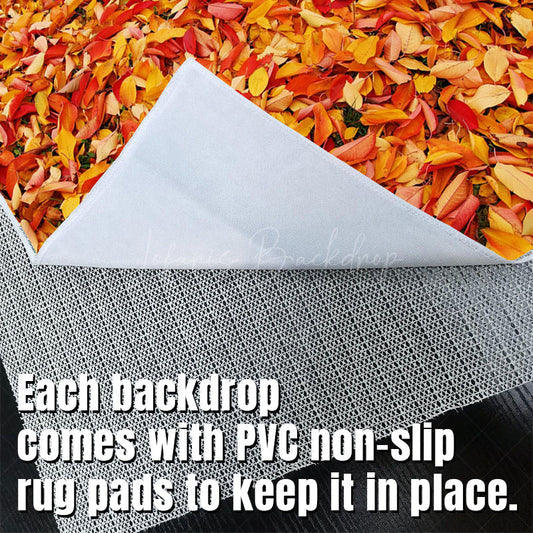 Lofaris Fallen Leaf Over The Ground Fabric Floor Backdrop