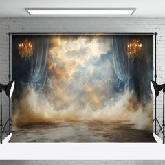 Lofaris Fancy Cloudy Paradise Curtain Lights Photo Backdrop