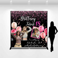 Lofaris Fashionable Shining 18th Birthday Party Backdrop