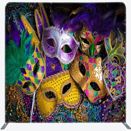 Lofaris Feather Mask Masquerade Party Pillow Case Backdrop