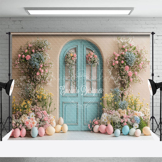 Lofaris Festival Celebration Archway Colorful Eggs Backdrop