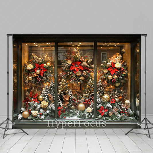 Lofaris Festive Christmas Decoration Boutique Photo Backdrop