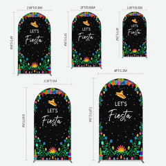 Lofaris Fiesta Floral Mexican Decor Party Arch Backdrop
