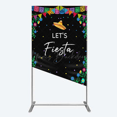 Lofaris Fiesta Floral Mexican Decor Party Rectangle Backdrop