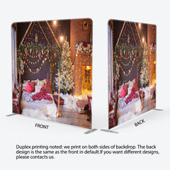 Lofaris Fireplace Bedroom Christmas Pillow Case Backdrop